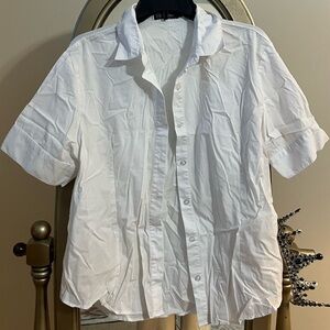 Women’s Classic White Button-Down Shirt
